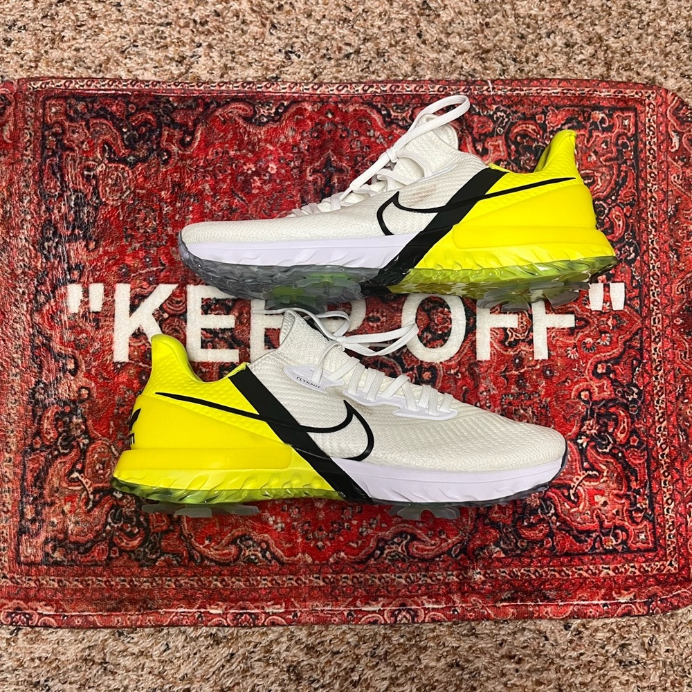 Nike Air Zoom Infinity Tour Golf  White/Yellow Sz 11